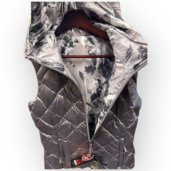 Gerry Reversible Packable Down Vest S Hooded Lightweight NWT Travel - Picture 7 of 12